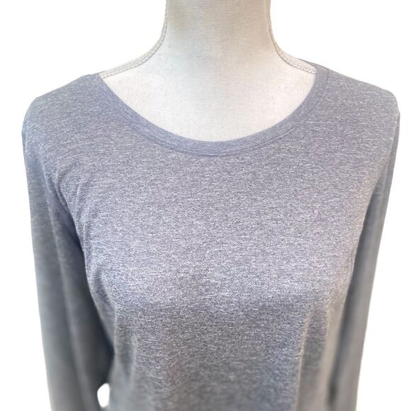 Fila Sport gray long sleeve athletic performance top reflectors size xl - Picture 4 of 9